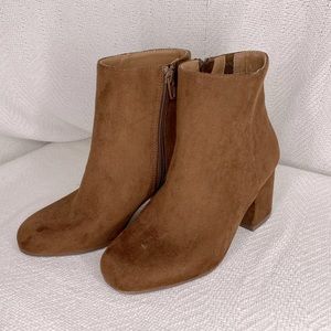 brown booties + free flats!